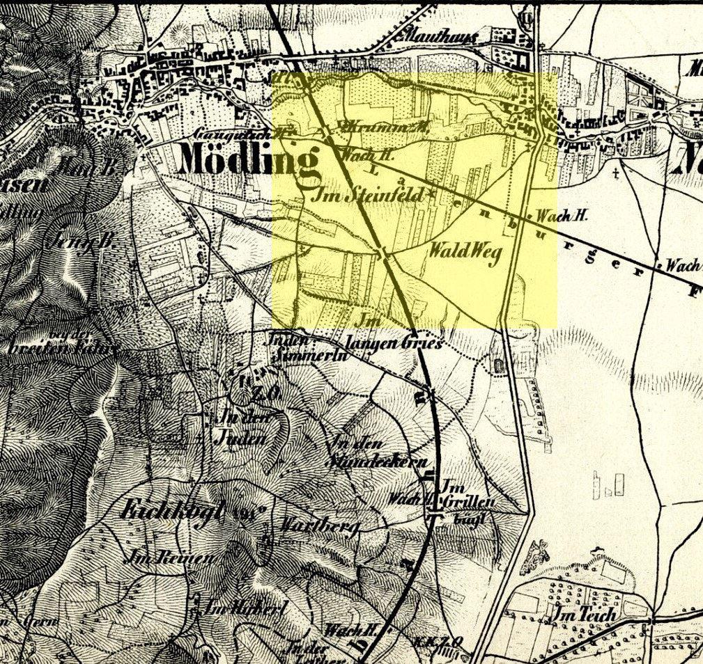 Historische Landkarte 1860 Kolonie