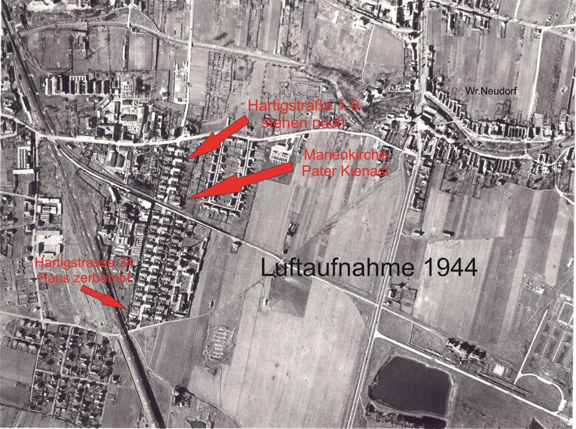 Luftaufnahme 1944 Kolonie - Wr. Neudorf